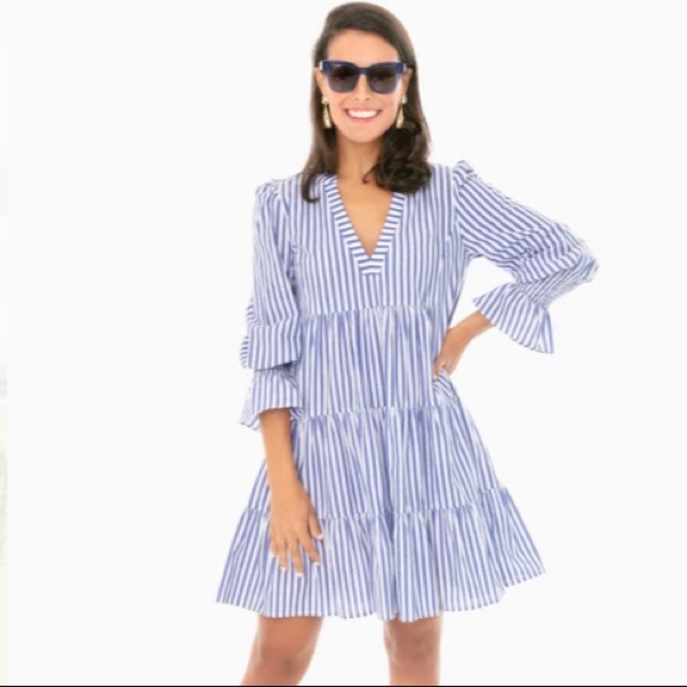 Blue and White Stripe Cotton Poplin Kenzo Dress
POMANDER PLACE - Picture 3 of 14